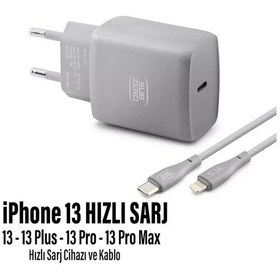 Resim İphone 13 Uyumlu Şarj Aleti Hızlı Pd Şarj Cihazı İphone 13 Pro 13 Plus 13 Pro Max 25w Hızlı 