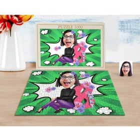 Resim Bk Gift Kişiye Özel Kadınlar Günü Karikatürlü 1000 Parça Profesyonel Puzzle-1 