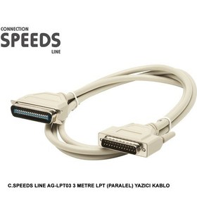 Resim C.Speeds Lıne Ag-Lpt03 3 Metre Lpt (Paralel) Yazıcı Kablo 
