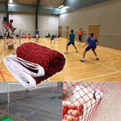 Resim 1 Adet Sağlam Badminton Ağı - Kırmızı & Beyaz Renk Kodlu, İç Mekan/Dış Mekan Kullanımı - Ev, Spor Salonu, Turnuvalar ve Okullar için Yedek Ağ - Tüm Seviyelerdeki Oyunculara Uygun Hediye - Dayanıklı Sahne Ekipmanı, Bahçe Oyunları, Güçlendirilmiş Dikişli, Turnava Ekipmanları, Spor Tutkunlar İçin 