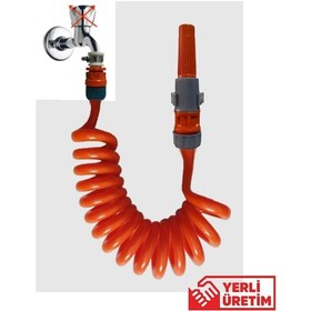 Resim Plasyay Spiral Balkon Veranda Yıkama Ayarlı Lans Başlık Seti 
