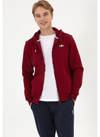 Resim U.S. Polo Assn. Erkek Regular Fit Bordo Şardonlu Örme Hırka 50313755-VR014 