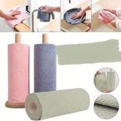 Resim 1 Rulo/20 Yaprak, 40 Rulo Ultra-İnce Lif Temizlik Mendilleri, Yeniden Kullanılabilir Mutfak Havlusu Rulosu, Çok Amaçlı Bez Alternatifi, Oturma Odası ve Mutfak Temizlik Malzemeleri İçin Uygun 