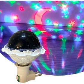 Resim Kristal Gökyüzü Modlu Yıldızlı Hareketli 360 Derece Dönen Kristal LED Ampül 