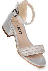 Resim KARAMAZI 761 Vakko Günlük Kız Çocuk 3 Cm Topuk Sandalet Ayakkabı 