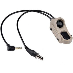 Resim Taktik Modüler Çift Telli Düğmesi Uzaktan Aktivasyon Basınç Anahtarı M300 M600 Peq15/a2 İçin Işık Aksesuarları 