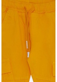 Resim Breeze Erkek Çocuk Kot Pantolon Beli Lastikli Cepli 3-7 Yaş, Sarı 