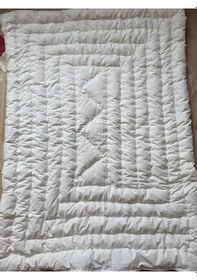 Resim Yün Bebek Yorganı Beyaz 