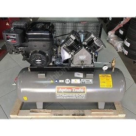 Resim 200 Lt. 4hp Benzinli İpli 12 Bar Aydın Trafo 22-220 Kompresör 