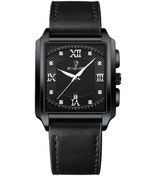 Resim Sones Yazole 520 Basit Kadranlı Su Geçirmez Kuvars Hareket Saati Siyah+kahverengi 