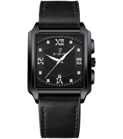 Resim Sones Yazole 520 Basit Kadranlı Su Geçirmez Kuvars Hareket Saati Siyah+kahverengi 