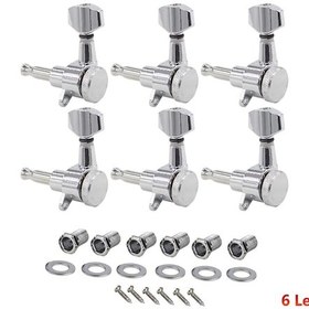 Resim Elektro Gitar İçin 6 Telli Düğmeler 6 Sol Krom Mx0305d 