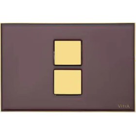Resim 740-0302 Twin Kumanda Paneli 8cm Bordo Krom 