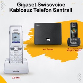 Resim Gigaset C530 2 Dahili Swissvoice Telsiz Kablosuz Telefon Santrali 