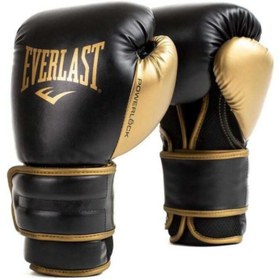 Resim Everlast Powerlock 2R Training Siyah/Gold Boks Eldiveni - Siyah / 14OZ 