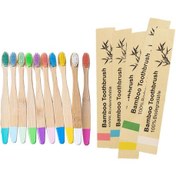 Resim Yuqing 10 Adet Çocuk Bambu Diş Fırçası Yumuşak Elyaf Kıllar 