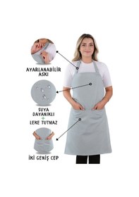 Resim Sevilya Simple Ayar Askılı Mutfak Önlüğü Turkuaz 