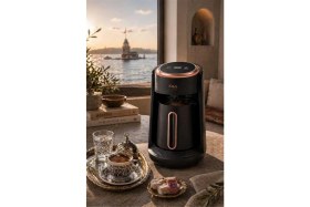 Resim Oms Collection - Cafetura - 2 Parça 4 Kişilik Gurme Otomatik Kahve Makinesi ( 8800 - Siyah ) 