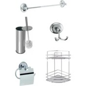 Resim Empa Metal 5 Parça Krom Paslanmaz Banyo + Wc Seti̇ 