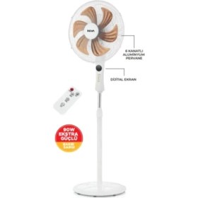 Resim Inova Serin Ayaklı Kumandalı Vantilatör 18'' 