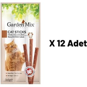 Resim Garden Mix Dana Etli Yetişkin Kedi Ödülü 12'li 3 x 5 G 