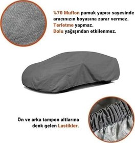 Resim TEAMCAR Toyota RAV4 ile Uyumlu, Su Geçirmez,%70 Müflonlu, Doluya Dayanıklı Araç Brandası 