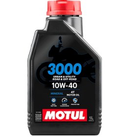 Resim Motul 3000 10W-40 4T Minerali Motosiklet Motor Yağı 1 L 