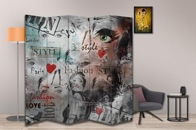 Resim Moda Tasarımlı Oda Bölücü Paravan 180 x 200 cm 