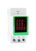 Resim Geeksen Ev İçin Akıllı Tek Fazlı Voltmetre Ampermetre Enerji Sayaçları, Yüksek Hassasiyetli 3 Gösterge Led Ekranlı, 35mm Raylı Montajlı Ty2p-uıd 