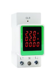 Resim Geeksen Ev İçin Akıllı Tek Fazlı Voltmetre Ampermetre Enerji Sayaçları, Yüksek Hassasiyetli 3 Gösterge Led Ekranlı, 35mm Raylı Montajlı Ty2p-uıd 