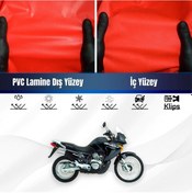 Resim Honda Xl 700 Transalp Motosiklet Brandası Su Geçirmez Branda Kırmızı Branda Motor Branda Xxl 