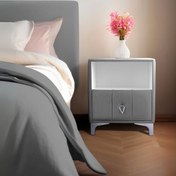 Resim Singular Silver Komodin, Raflı 