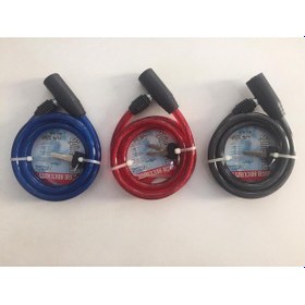 Resim Bisiklet Kilidi - Anahtarlı Çelik Halatlı Kilit 