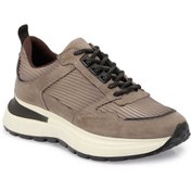 Resim Tergan Vizon Deri Tekstil Erkek Sneaker - E24S1AY57059-U3X 