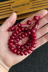 Resim Vip Kehribar Ebu Sırr Imzalı Helezon Damarlı Sıkma Kehribar Tesbih 11x8 Mm Teker Kesim Osmanlı Benzetme Tespih 