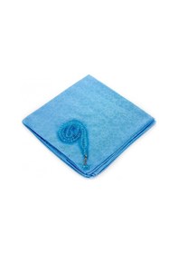 Resim Anneler Gününe Özel Kutulu Set Seccade Örtü Tesbih Mavi 