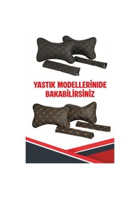 Resim Suzukı Splash Uyumlu Emniyet Kemer Pedi Siyah Deri Siyah Dikişli 