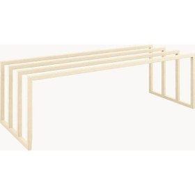 Resim Bovi Metal Profil Ayakkabı Rafı Bej 