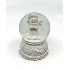 Resim Işıklı Kar Küresi Melek 7 Cm 