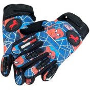 Resim ebakbak Motosiklet Çocuk Eldiveni TPR Velcro Kids Motor Eldiven Spider 