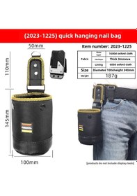 Resim Maiyame Ahşap İşleri İçin Çok Fonksiyonlu Araç Çantası, Vida Ve Çivi Saklama Bölgesi, Hızlı Asma Tasarımı, Bel Kemerli Tasarım 2023-1225 