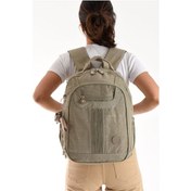 Resim Unisex Sırt Çantası 40 30 Cm Okul Çantası Günlük Spor Çantası Klinkır Kumaş Hafif Çok Cepli Su İtici Lacivert 