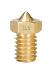 Resim Koodmax 5 Adet 3d Yazıcı Extruder M6 1.75mm / 0.5mm V5 - V6 Pirinç Nozzle Baskı Kafası 