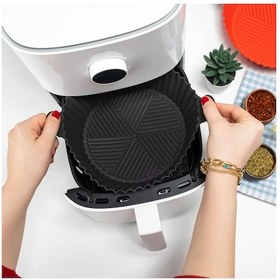 Resim Airfryer Silikon Pişirme Kabı Hava Fritözü Kabı airfryer Aksesuar Tüm Airfryer'lara Uyumlu 