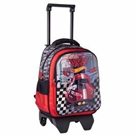 Resim Hot Wheels Super Fast Çekçekli Okul Çantası 2594 