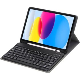 Resim ÜNİCELL Ipad 10.nesil (10.9 İNÇ) Uyumlu Bluetooth Özellikli Kalem Bölmeli Türkçe Klavyeli Kılıf 