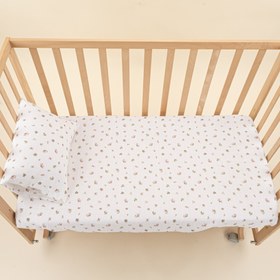 Resim Bebek Lastikli Çarşaf ve Yastık Kılıfı - Çiçekler 