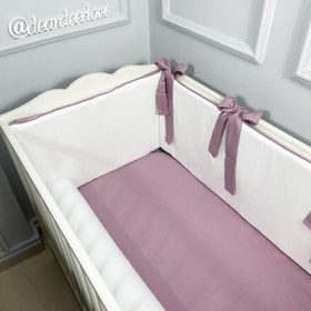 Resim Ekru - Rose Bumper | Beşik Yan Koruma - Sosis Bumper / 80x140 
