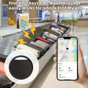 Resim HOTU Uygun Apple AirTag Akıllı Tag, Global Hassasiyet GPS Takipçisi, for iPhone Bul Find My Uygulaması ile Uyumlu (Android Cihazları İçin Değil), Kayıp Önleyici Cihaz, Değiştirilebilir Pil ve Gizlilik Koruma, Anahtarlar, Bagajlar, Sırt Çantaları, Cüzdanlar vb. için İdeal, Tatil Hediyesi 