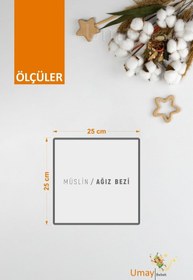 Resim Umaybebek 10'lu Müslin Ağız Bezi Mendili 25x25cm 